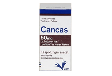 CANCAS 50 MG IV INFUZYON ICIN LIYOFILIZE TOZ ICEREN FLAKON